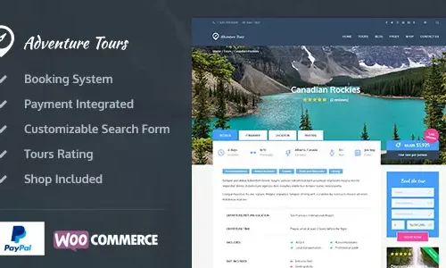 Adventure Tours - WordPress Tour/Travel Theme 5.2.1