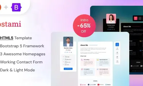 Bostami - Personal Portfolio HTML5 Template