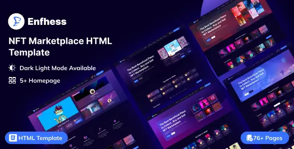 Enfhess - NFT Marketplace HTML5 Template