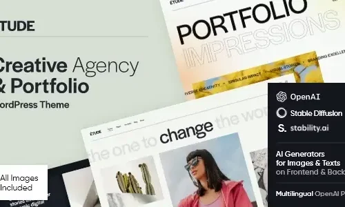 Etude — Creative Agency & Portfolio WordPress Theme 1.0