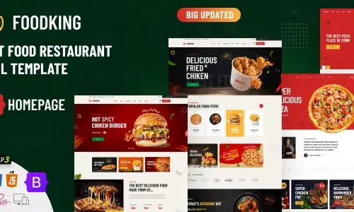 Foodking - Fast Food Restaurant HTML Template