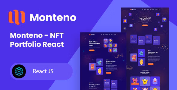 Monteno - NFT Portfolio React Template 1.0