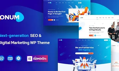 Onum - SEO & Marketing Elementor WordPress Theme