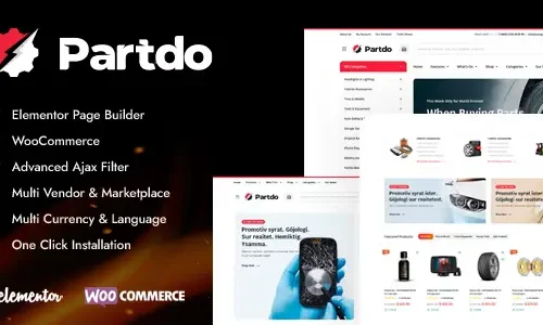 Partdo - Auto Parts and Tools Shop WooCommerce Theme