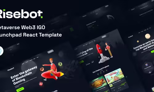 Risebot - Metaverse IGO Launchpad React Template 1.0