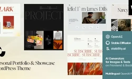 Showmax — Personal Portfolio & Showcase WordPress Theme 1.0
