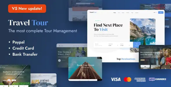 Travel Tour - Travel Booking WordPress Theme