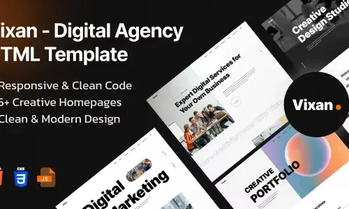 Vixan - Digital Agency Portfolio HTML5 Template