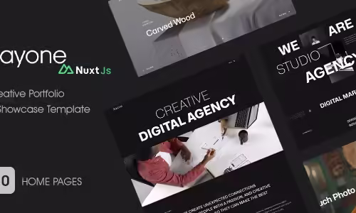 Bayone - Creative Portfolio Nuxtjs Template