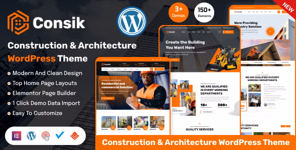 Consik - Construction & Architecture WordPress Theme 1.0.0