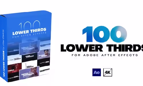 100 Lower Thirds for After Effects