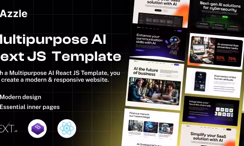 Azzle - AI Technology & Startup React Next Js Template