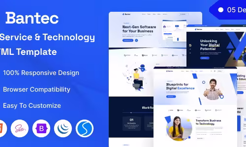 Bantec - IT Service & Technology HTML Template
