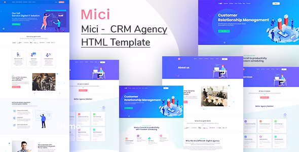 Mici - CRM system HTML Template 1.0