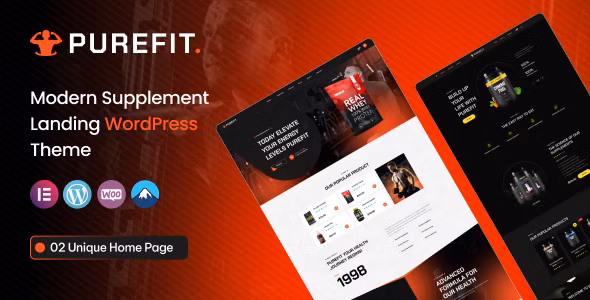 Purefit - Health Supplement WordPress Theme 1.0
