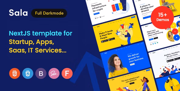 Sala - Startup & SaaS IT Services NextJS Template