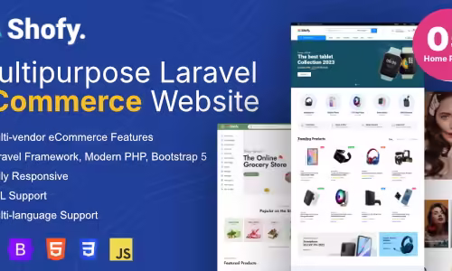 Shofy - eCommerce & Multivendor Marketplace Laravel Platform 1.1.8