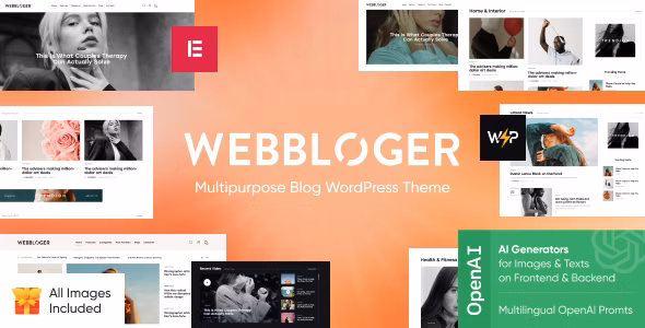 Webbloger - Multipurpose Blog WordPress Theme 1.0