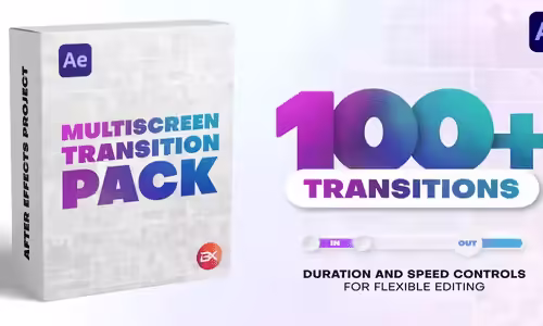 100+ Multiscreen Transitions | Multiscreen Pack for After Effects