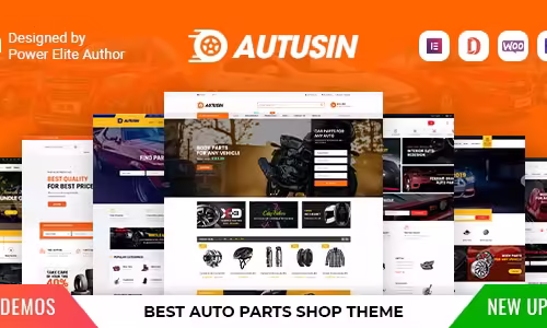 Autusin - Auto Parts & Car Accessories Shop Elementor WooCommerce WordPress Theme 2.8.5