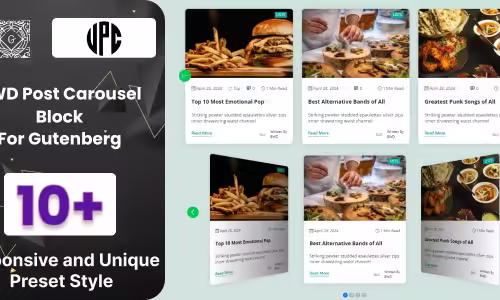 BWD Post Carousel Block For Gutenberg 1.0