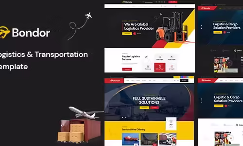 Bondor - Logistics & Transportation HTML Template