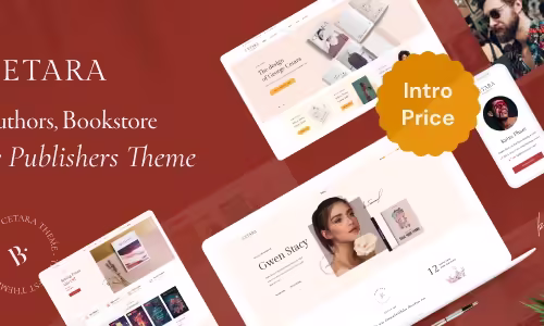 Cetara - Beautiful WordPress Theme for Authors 2.0