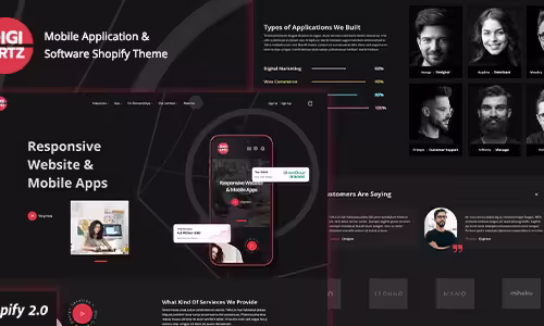 Digiartz - Software & App Store Shopify Theme