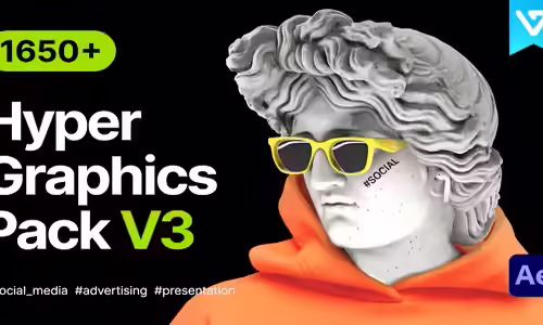 1650+ Hyper - Graphics Pack v3 for After Effects