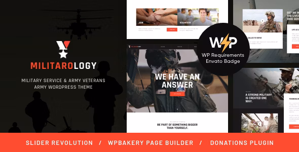 Militarology - Military Service & Army Veterans WordPress Theme 1.0.12