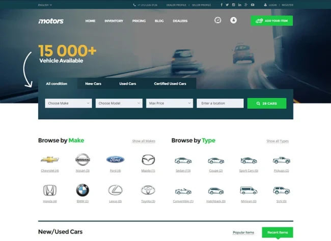 Motors - Car Dealer, Rental & Listing WordPress theme - Image 3