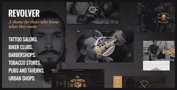 Revolver - Tattoo Studio and Barbershop Wordpress Theme