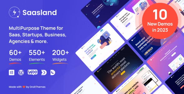 Saasland - Startup, Saas, Technology & IT Solutions WordPress Theme