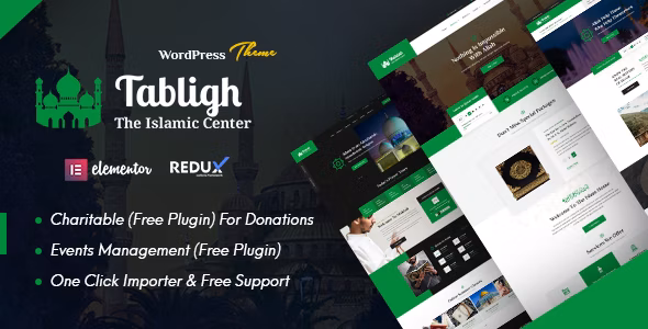 Tabligh - Islamic Institute & Mosque WordPress Theme