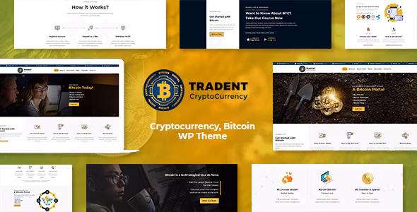 Tradent - Cryptocurrency, Bitcoin WordPress Theme 2.8