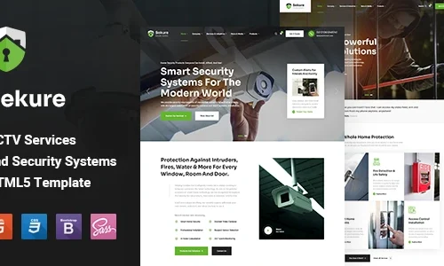 Sekure - CCTV and Security Systems HTML5 Template