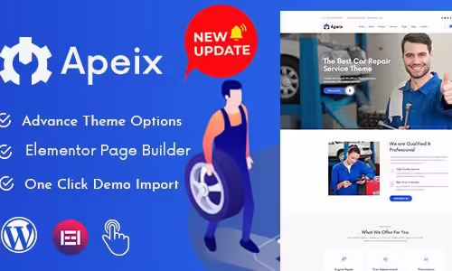 Apeix - Car Repair Service & Auto Mechanic WordPress Theme 2.0.1