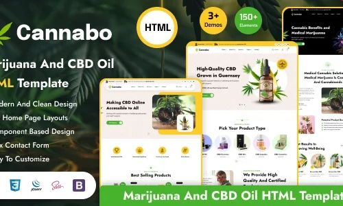 Cannabo - Medical Cannabis & Marijuana HTML Template