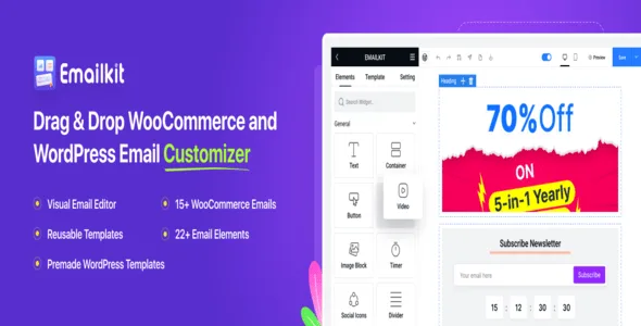 EmailKit Pro – Email Customizer for WooCommerce & WP 1.0.3