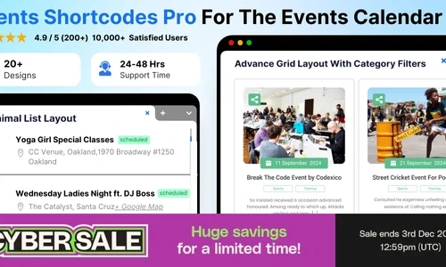 Events Shortcodes & Block Pro For The Events Calendar 3.1.3