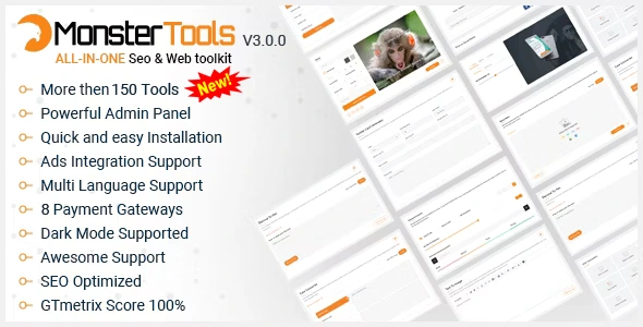 MonsterTools - The All-in-One SEO & Web Toolkit, like a Swiss Army Knife