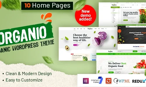 Organio - Organic Food Store WordPress Theme