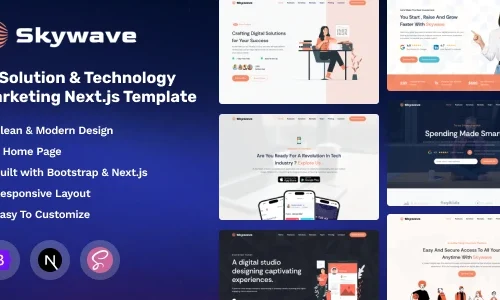Skywave - Nextjs IT Solution & Technology Marketing Template
