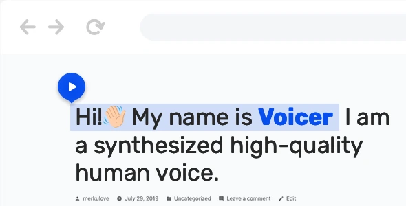 Voicer – Text to Speech Plugin for WordPress 3.3.0