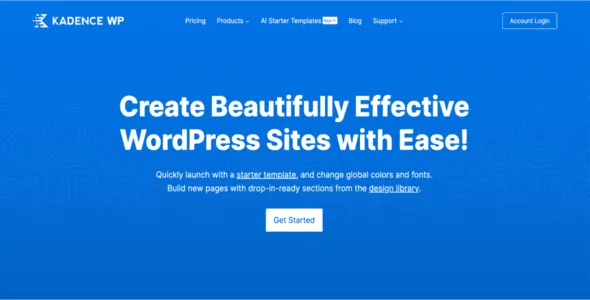 Kadence Theme is a lightweight yet full featured WordPress theme for creating beautiful fast loading and accessible websites.