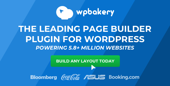 WPBakery Page Builder for WordPress interface showcasing drag-and-drop editing capabilities