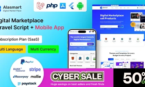 Alasmart - Digital Product Download Marketplace Laravel Script