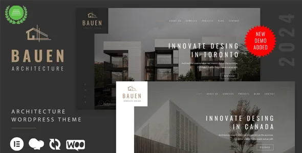 Bauen - Architecture & Interior Elementor WordPress Theme 9.3.3