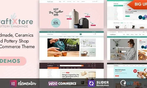 CraftXtore - Handmade, Ceramics and Pottery Shop WooCommerce Theme