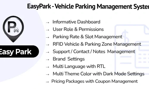 EasyPark SaaS - Vehicle Parking Management System